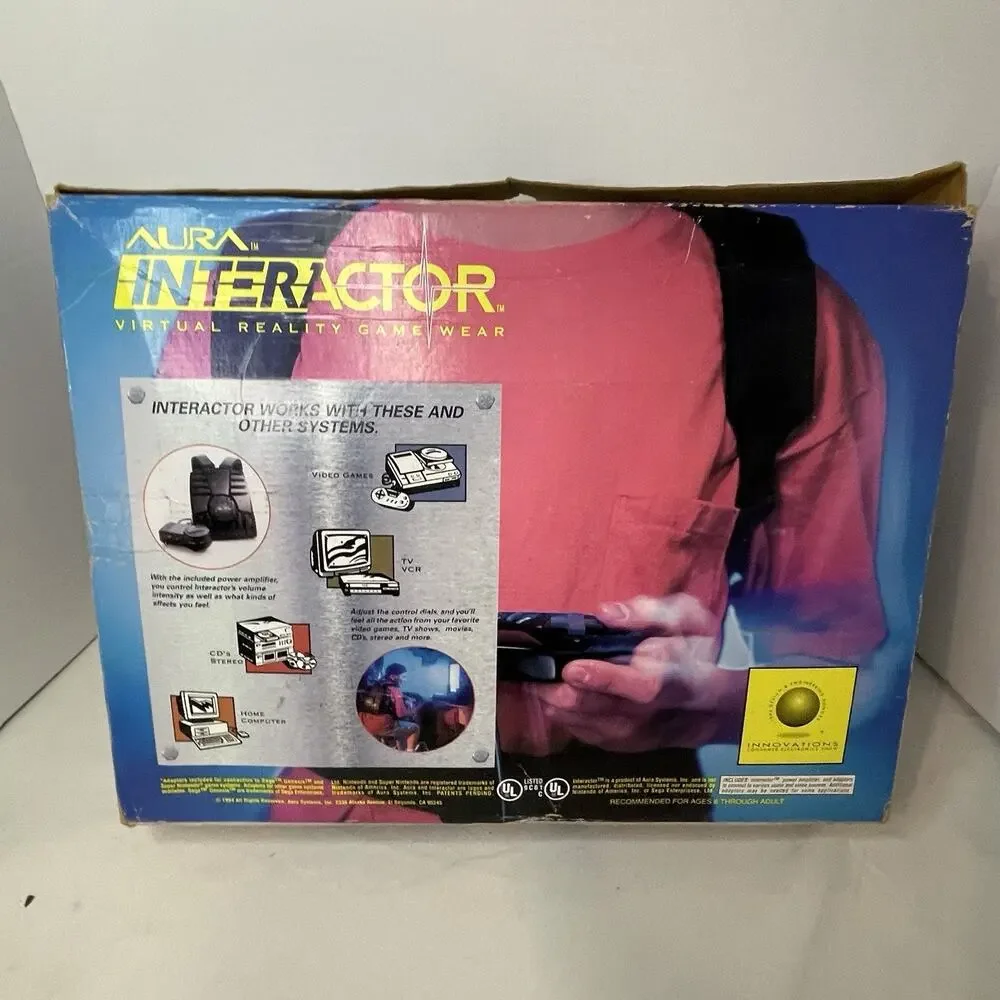 1994 SEGA Genesis And SNES Aura Interactor Virtual Reality Game Wear